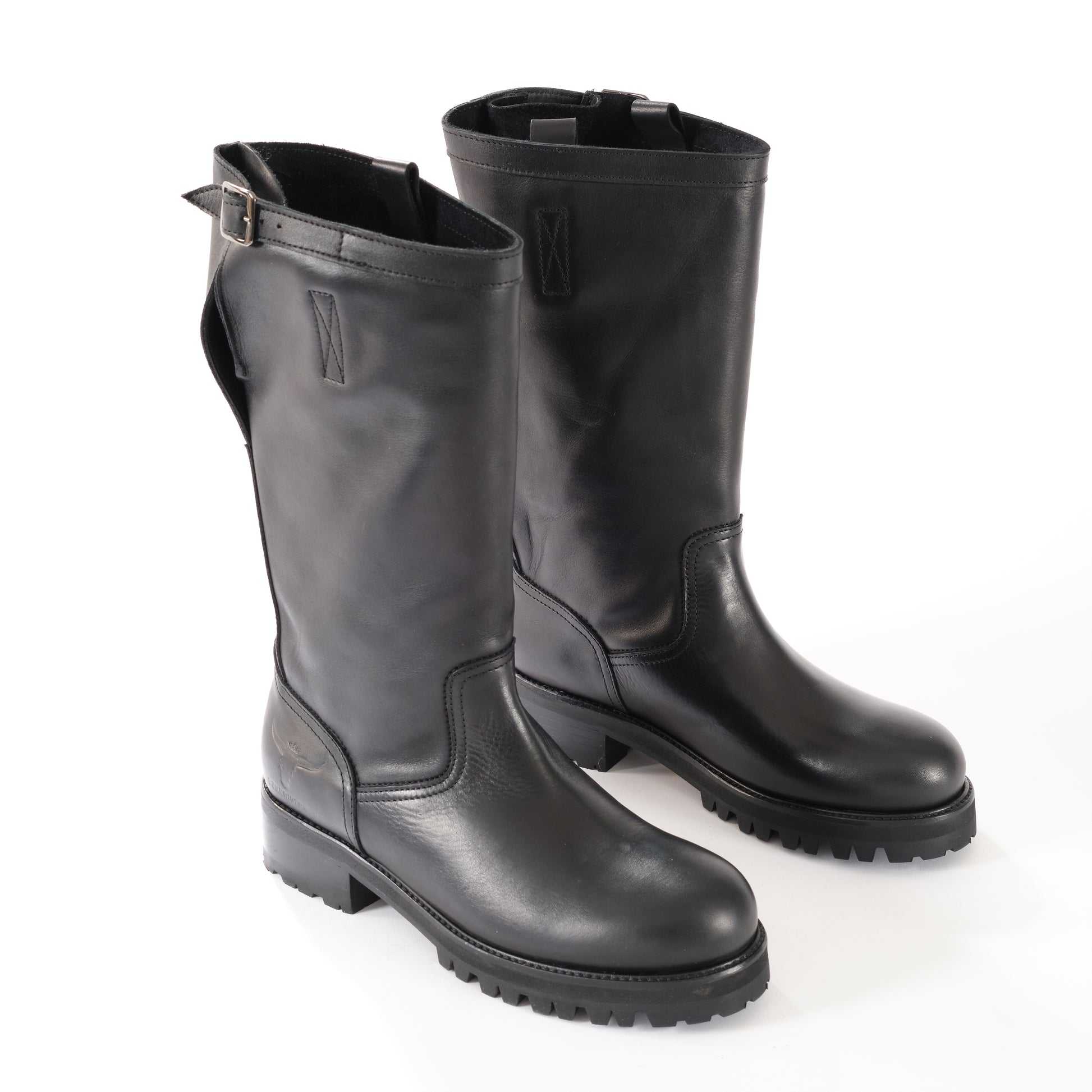 Biker Boots Damen Echtleder
