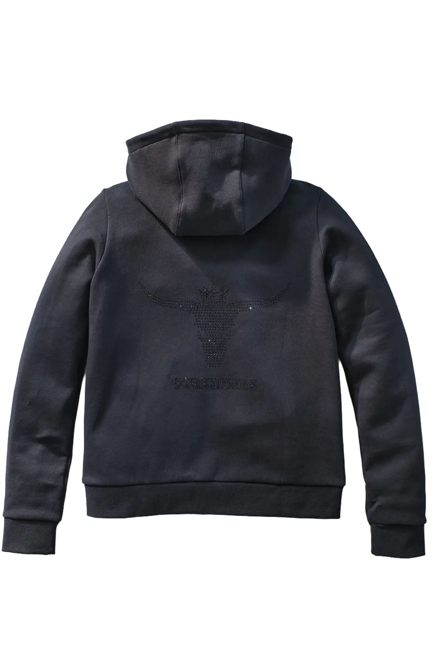 Image of PURE RIDERS - Queens Born Wild - Zipper Hoodie Black, Back