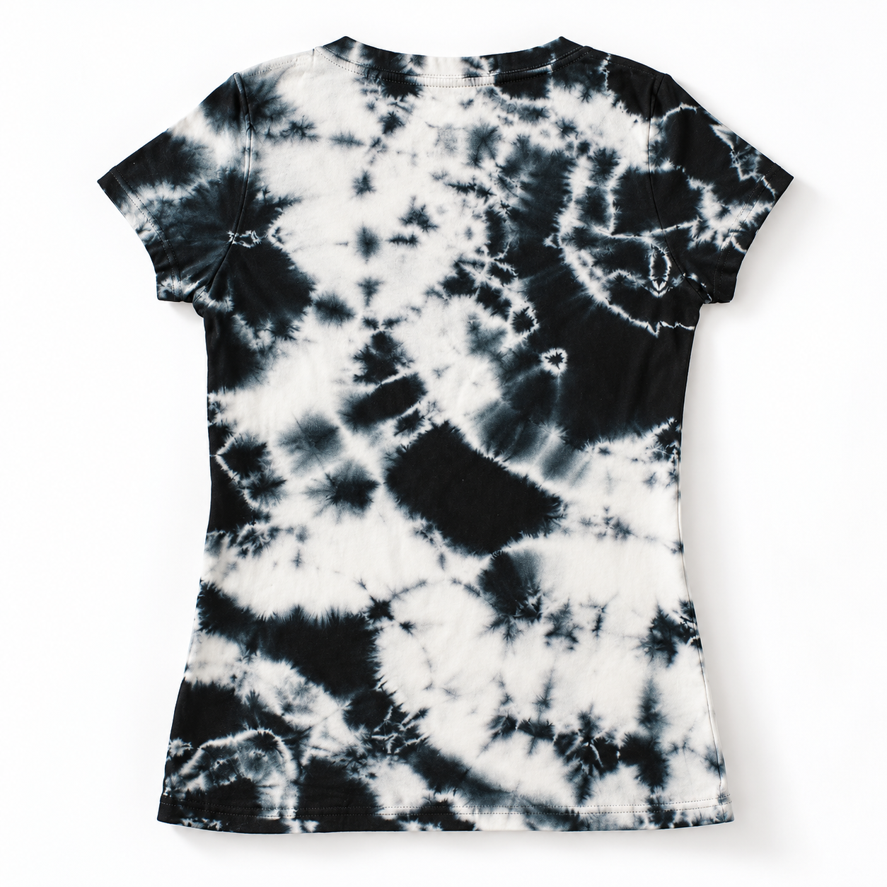 Image of V-Neck  T-Shirt Batik Style